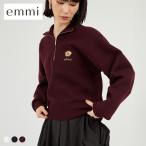 ショッピングサステナブル商品 エミ Global warming ハーフジップニットトップス emmi