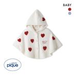 ジェラートピケ キッズアンドベイビー ベビー エアリーモコハートポンチョ ジェラピケ ルームウェア gelato pique Kids&Baby BABY