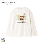 ジェラートピケ オム メンズ ヒラノトシユキ ハンバーガーワンポイントプリントロンT ジェラピケ パジャマ ルームウェア gelato pique HOMME