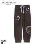 ジェラートピケ オム メンズ ベビモコトークロゴロングパンツ ジェラピケ パジャマ ルームウェア gelato pique HOMME