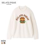 ジェラートピケ オム メンズ ヒラノトシユキ パウダーハンバーガージャガードプルオーバー ジェラピケ gelato pique HOMME