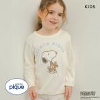 ジェラートピケ キッズアンドベイビー ピーナッツ キッズ SNOOPY×BEAR ワンポイントロンT ジェラピケ ルームウェア gelato pique Kids＆Baby
