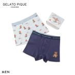 ジェラートピケ オム メンズ HOLIDAY ベア柄アンダーウェア ジェラピケ ボクサーパンツ gelato pique HOMME