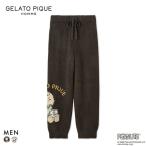 ジェラートピケ オム メンズ PEANUTS オリジナルアートジャガードロングパンツ ジェラピケ gelato pique スヌーピー HOMME