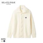 ジェラートピケ オム メンズ べビモコハートロゴ刺繍カーディガン ジェラピケ パジャマ ルームウェア gelato pique HOMME