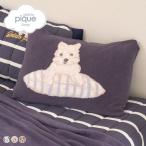 ショッピング枕カバー ジェラートピケ スリープ UNISEX エアリーモコプレイフルDOGジャガードピローケース ジェラピケ gelato pique Sleep 爆買