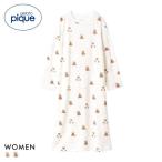 ジェラートピケ レディース 抗菌防臭バスローブベア柄ワンピース ジェラピケ パジャマ ルームウェア gelato pique