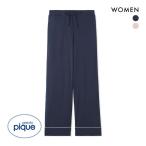 ショッピングジェラートピケ ジェラートピケ gelato pique レディース パイピングロングパンツ ジェラピケ パジャマ ルームウェア