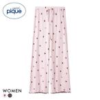 ジェラートピケ レディース ストロベリー柄ロングパンツ ジェラピケ パジャマ ルームウェア gelato pique