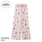ジェラートピケ レディース フェイバリット総柄ロングパンツ ジェラピケ パジャマ ルームウェア gelato pique