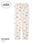 ショッピングジェラートピケ ジェラートピケ レディース ダックスフンド柄ロングパンツ ジェラピケ パジャマ ルームウェア gelato pique