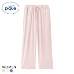 ジェラートピケ レディース インレイロゴロングパンツ ジェラピケ パジャマ ルームウェア gelato pique