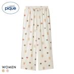 ショッピングベア ジェラートピケ レディース Valentine 総柄ロングパンツ ジェラピケ パジャマ ルームウェア gelato pique バレンタイン 爆買