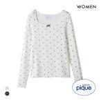 ジェラートピケ レディース HALLOWEEN 針抜きリボン柄プルオーバー ジェラピケ パジャマ ルームウェア gelato pique