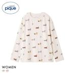 ショッピングジェラートピケ ジェラートピケ レディース ダックスフンド柄ロンT ジェラピケ パジャマ ルームウェア gelato pique