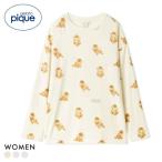 ジェラートピケ レディース ドッグ柄ロンT ジェラピケ パジャマ ルームウェア gelato pique