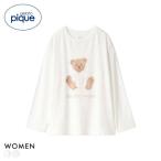 ジェラートピケ レディース 抗菌防臭バスローブベアワンポイントロンT ジェラピケ パジャマ ルームウェア gelato pique