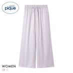 ジェラートピケ レディース 裏起毛サテンロングパンツ ジェラピケ パジャマ ルームウェア gelato pique