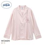 ジェラートピケ レディース レースサテンシャツ ジェラピケ パジャマ ルームウェア gelato pique HOLIDAY