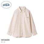 ジェラートピケ レディース ストライプシャツ ジェラピケ パジャマ ルームウェア gelato pique