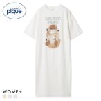 ジェラートピケ レディース ドッグジャガードワンピース ジェラピケ パジャマ ルームウェア gelato pique