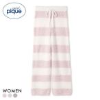 ショッピングボーダー ジェラートピケ レディース ジェラート2ボーダーロングパンツ ジェラピケ gelato pique