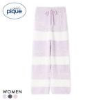 ジェラートピケ レディース ジェラート3ボーダーロングパンツ ジェラピケ パジャマ ルームウェア gelato pique