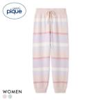 ジェラートピケ レディース ベビモコカラフルボーダーロングパンツ ジェラピケ パジャマ ルームウェア gelato pique