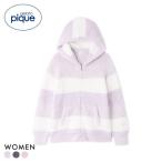 ジェラートピケ レディース ジェラート3ボーダーパーカ ジェラピケ パジャマ ルームウェア gelato pique