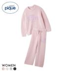 ジェラートピケ レディース パウダースリーピーロゴジャガードプルオーバーロングパンツセット ジェラピケ パジャマ gelato pique