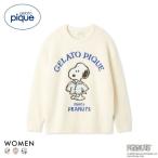 ジェラートピケ レディース PEANUTS オリジナルジャガードプルオーバー ジェラピケ パジャマ ルームウェア スヌーピー gelato pique