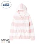 ジェラートピケ レディース スムーズィー2ボーダーパーカ ジェラピケ ルームウェア gelato pique