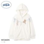 ジェラートピケ レディース エアリーモコウォッシングアニマルジャガードパーカ ジェラピケ パジャマ ルームウェア gelato pique