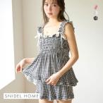 スナイデルホーム シャーリングカットセットアップ パジャマ ルームウェア SNIDEL HOME
