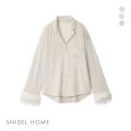 スナイデルホーム シルキーフリース ファーつき開襟シャツ パジャマ ルームウェア SNIDEL HOME SilkyFleece
