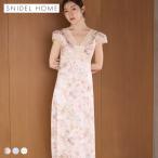 スナイデルホーム サテンジャガードカップインワンピース カップイン パッド付 パジャマ ルームウェア SNIDEL HOME