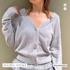 スナイデルホーム SNIDEL HOME SNIDEL HOME × 新木優子 リボン釦ニットカーディガン パジャマ ルームウェア カーディガン