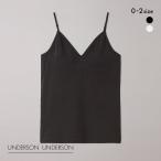 ショッピングブラトップ アンダーソンアンダーソン UNDERSON UNDERSON Vネックバックオープンキャミ カップ付き キャミソール ブラトップ 単品