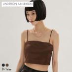 アンダーソンアンダーソン サテンベアトップブラ カップ付き キャミソール ベアトップ ブラトップ UNDERSON UNDERSON