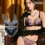 サンエイ 脇高 ダズリングローズ ブラセット EF 大きいサイズ グラマー 脇肉 はみ肉すっきり 脇寄せ ブラジャー ショーツ セット 美胸 谷間 丸胸 SANEI