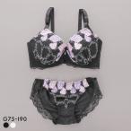 サンエイ 脇高 ゴージャスローズ ブラセット GHI 大きいサイズ グラマー 脇肉 はみ肉すっきり ブラジャー ショーツ 美胸 SANEI