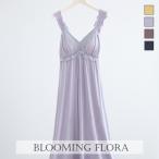 ルームウェア ブルーミングフローラ ゆるっととろみタッチ カップ付きワンピース 春夏秋 bloomingFLORA