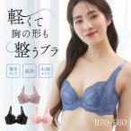 ショッピングブラジャー ブラジャー 脇高 大きいサイズ アンダー80 軽い 丸胸メイク B C D E F 単品