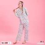 ショッピングクール ウンナナクール トムとジェリー × une nana cool 綿100 長袖開襟パジャマ ルームウェア 上下セット レディース une nana cool