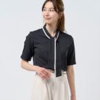 東京シャツ配色ボウタイブラウス五分...