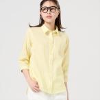 【GW期間限定セール】【10%OFF】【SALE】【Pitta Re_)】 カジュアルシャツ Wガーゼ 七分袖 綿100% レディース