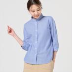 【GW期間限定セール】【10%OFF】【SALE】【Pitta Re_)】 カジュアルシャツ Wガーゼ 七分袖 綿100% レディース