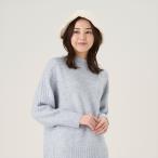 【公式】東京シャツ 【Pitta Re_)】 クルーネックニットプルオーバー ネップヤーン レディース