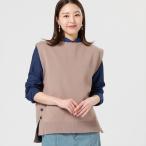 【Pitta Re_)】 ミラノサイドボタン ニットベスト レディース