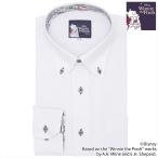 【くまのプーさん】 ボタンダウン 長袖 形態安定 ワイシャツ